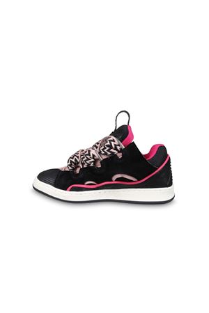 black leather sneakers LANVIN KIDS | N30171M94